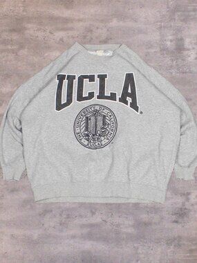 H&M UCLA Oversize Boxy Baggy‎ Heather Grey Crewneck Sweater
